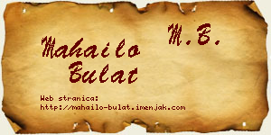 Mahailo Bulat vizit kartica